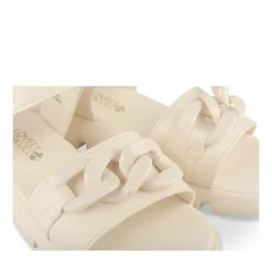 Sandales BEIGE Fille Motif Chaîne Scratch