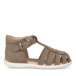 Sandales BEIGE Garçon CUIR Boucle
