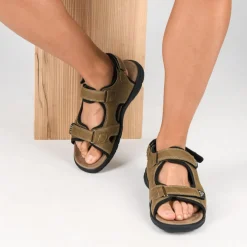 Sandales BEIGE Homme Motif Uni Scratch
