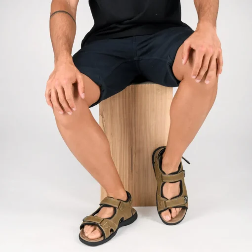 Sandales BEIGE Homme Motif Uni Scratch