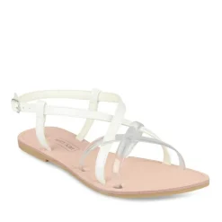 Sandales BLANC Femme Boucle