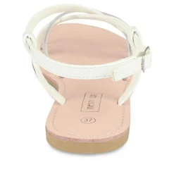 Sandales BLANC Femme Boucle