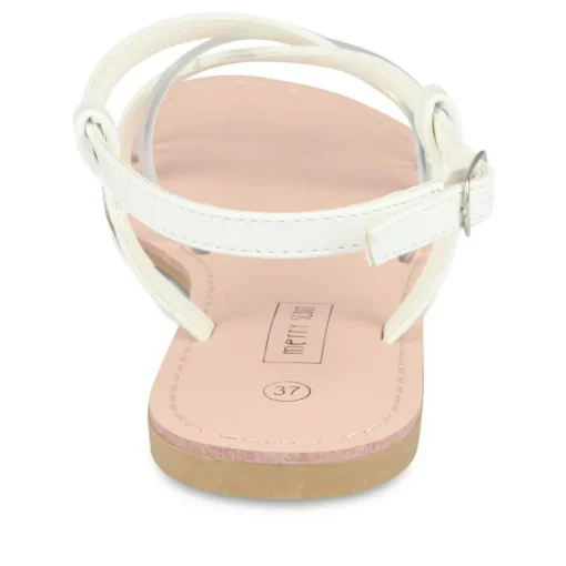 Sandales BLANC Femme Boucle