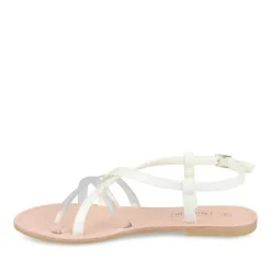 Sandales BLANC Femme Boucle