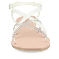 Sandales BLANC Femme Boucle