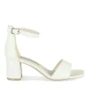 Sandales BLANC Femme Motif Uni Boucle