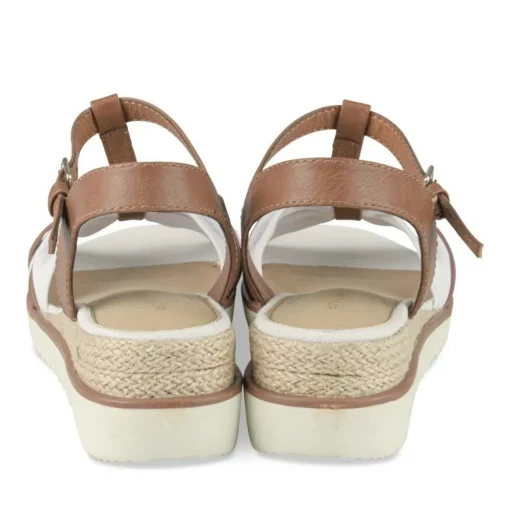 Sandales BLANC Femme Motif Uni Boucle