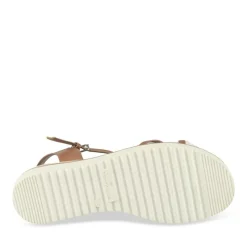 Sandales BLANC Femme Motif Uni Boucle