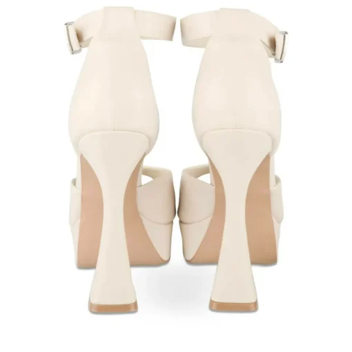Sandales BLANC Femme Motif Uni A Enfiler