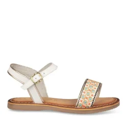 Sandales BLANC Fille CUIR Boucle
