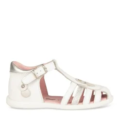 Sandales BLANC Fille CUIR Boucle
