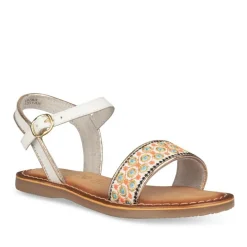 Sandales BLANC Fille CUIR Boucle