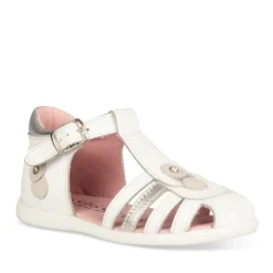 Sandales BLANC Fille CUIR Boucle