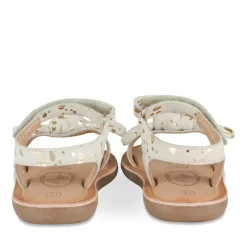 Sandales BLANC Fille CUIR Motif Uni Scratch