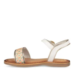 Sandales BLANC Fille CUIR Boucle