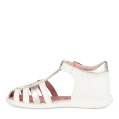 Sandales BLANC Fille CUIR Boucle