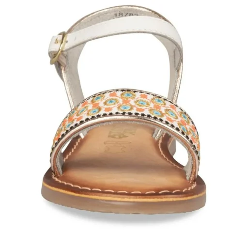 Sandales BLANC Fille CUIR Boucle