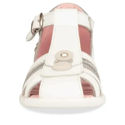 Sandales BLANC Fille CUIR Boucle