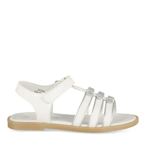 Sandales BLANC Fille Motif Paillettes Scratch