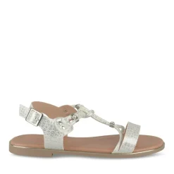 Sandales BLANC Fille Motif Uni Boucle