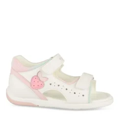 Sandales BLANC Fille Motif Iridescent Scratch