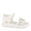 Sandales BLANC Fille Motif Coeurs Scratch