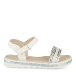 Sandales BLANC Fille Motif Iridescent Scratch