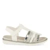 Sandales BLANC Fille Motif Iridescent Scratch