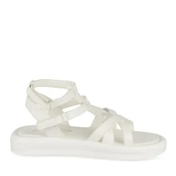 Sandales BLANC Fille Motif Animal Scratch