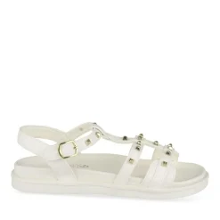 Sandales BLANC Fille Motif Clouté Scratch