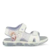 Sandales BLANC Fille Motif Multicolore Scratch