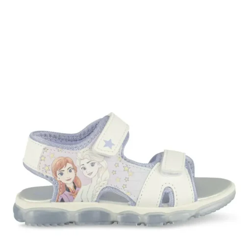 Sandales BLANC Fille Motif Multicolore Scratch