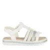 Sandales BLANC Fille Motif Paillettes Scratch