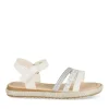 Sandales BLANC Fille Motif Paillettes Scratch