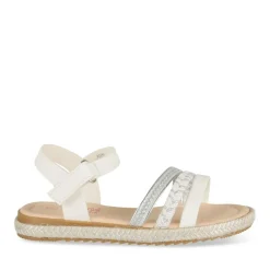 Sandales BLANC Fille Motif Paillettes Scratch