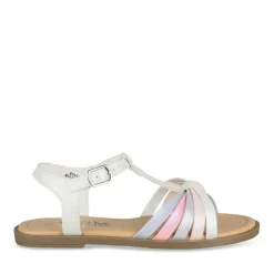 Sandales BLANC Fille Motif Uni A Enfiler