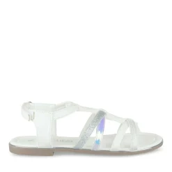 Sandales BLANC Fille Motif Uni Scratch