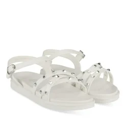 Sandales BLANC Fille Motif Clouté Scratch