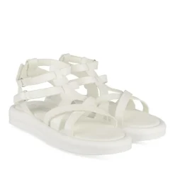 Sandales BLANC Fille Motif Animal Scratch