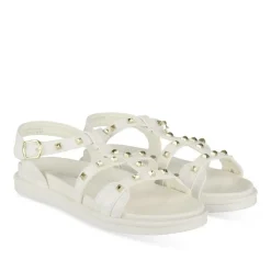 Sandales BLANC Fille Motif Clouté Scratch