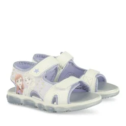 Sandales BLANC Fille Motif Multicolore Scratch