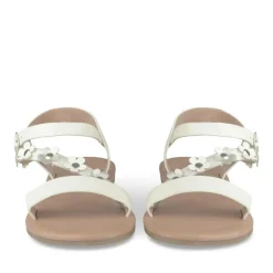 Sandales BLANC Fille Motif Uni Boucle