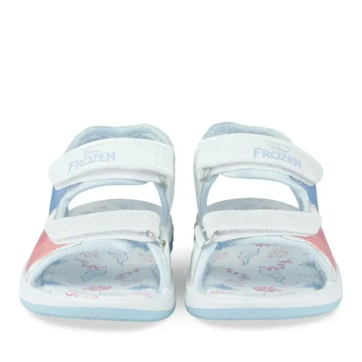Sandales BLANC Fille Motif Paillettes Scratch