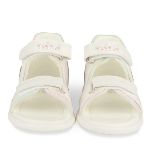Sandales BLANC Fille Motif Iridescent Scratch