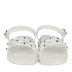 Sandales BLANC Fille Motif Clouté Scratch