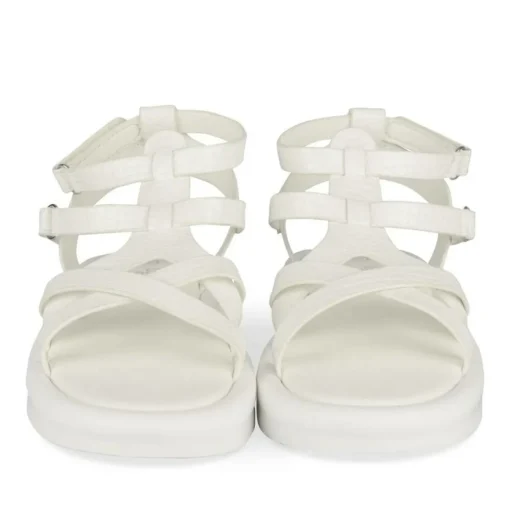 Sandales BLANC Fille Motif Animal Scratch