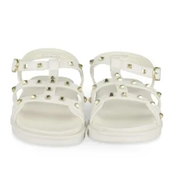 Sandales BLANC Fille Motif Clouté Scratch
