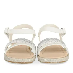 Sandales BLANC Fille Motif Paillettes Scratch