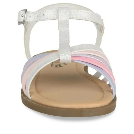 Sandales BLANC Fille Motif Uni A Enfiler