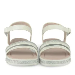Sandales BLANC Fille Motif Uni Scratch